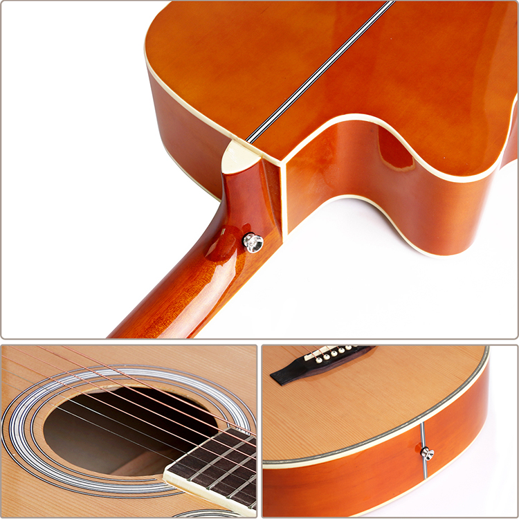Steel String Sunburst Acoustic Guitar