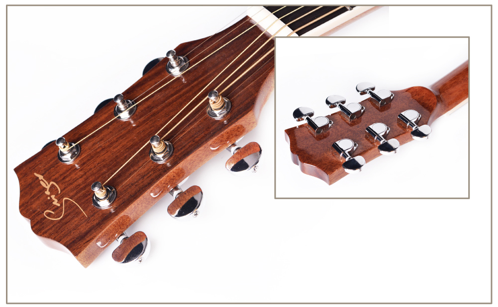 41"Acoustic Guitar Natural Full Size Cutaway