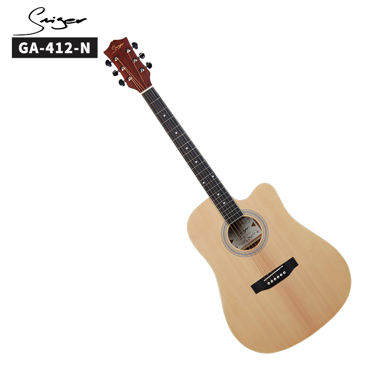 GA-412 Spruce Acoustic Guitar For Beginners