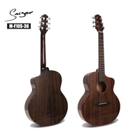M-F10S-36 High Quality Solid Wood Acoustic Guitar 36inch High Gloss Finishing